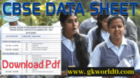 CBSE DATA SHEET